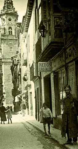 Imagen antigua de Logroño.
