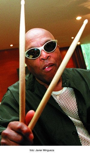 Roy Haynes en su última visita al Festival de Vitoria. ::                             JAVIER MINGUEZA