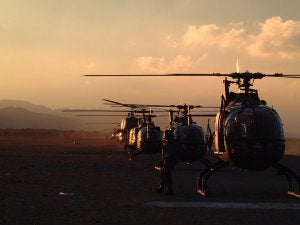 El batallón de helicópteros de Agoncillo suma 10.000 horas de vuelo
