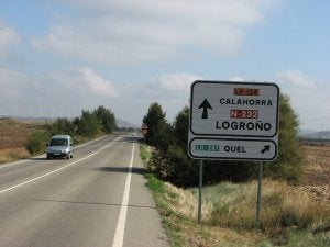 La autovía Calahorra-Arnedo prevé desdoblar la LR-134. ::                         E.P.