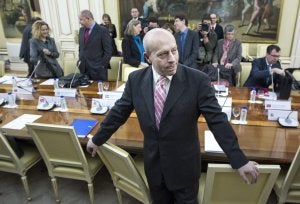El Ministro de Educación, José Ignacio Wert, durante la Conferencia de Política Universitaria celebrada ayer. ::                         EMILIO NARANJO / EFE