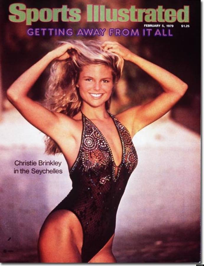 Christie Brinkley, en una de las tres portadas del especial de trajes de baño de la revista 'Sports Illustrated' que protagonizó.