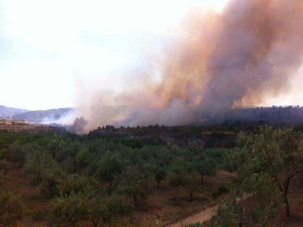 Incendio en Chelva