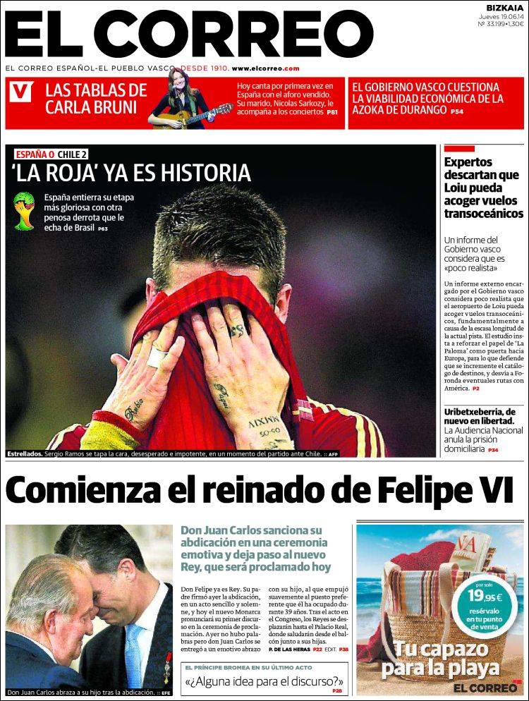 La Prensa española analiza el batacazo de la selección