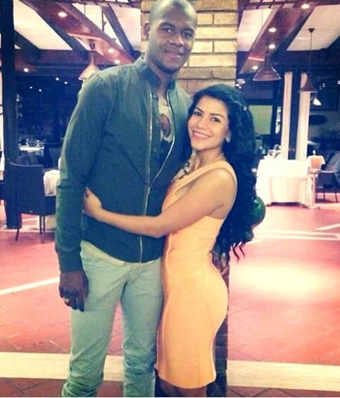 Víctor Ibarbo y su mujer Shirley Zapata.