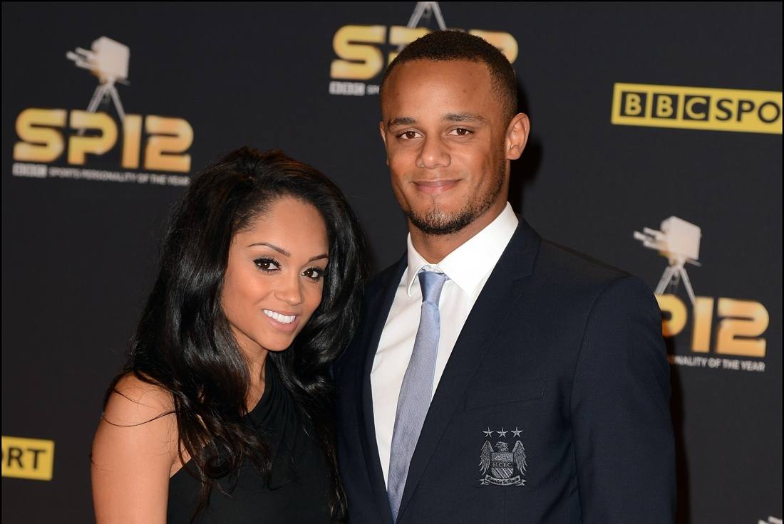 Vincent Kompany y su mujer, Carla Higgs.