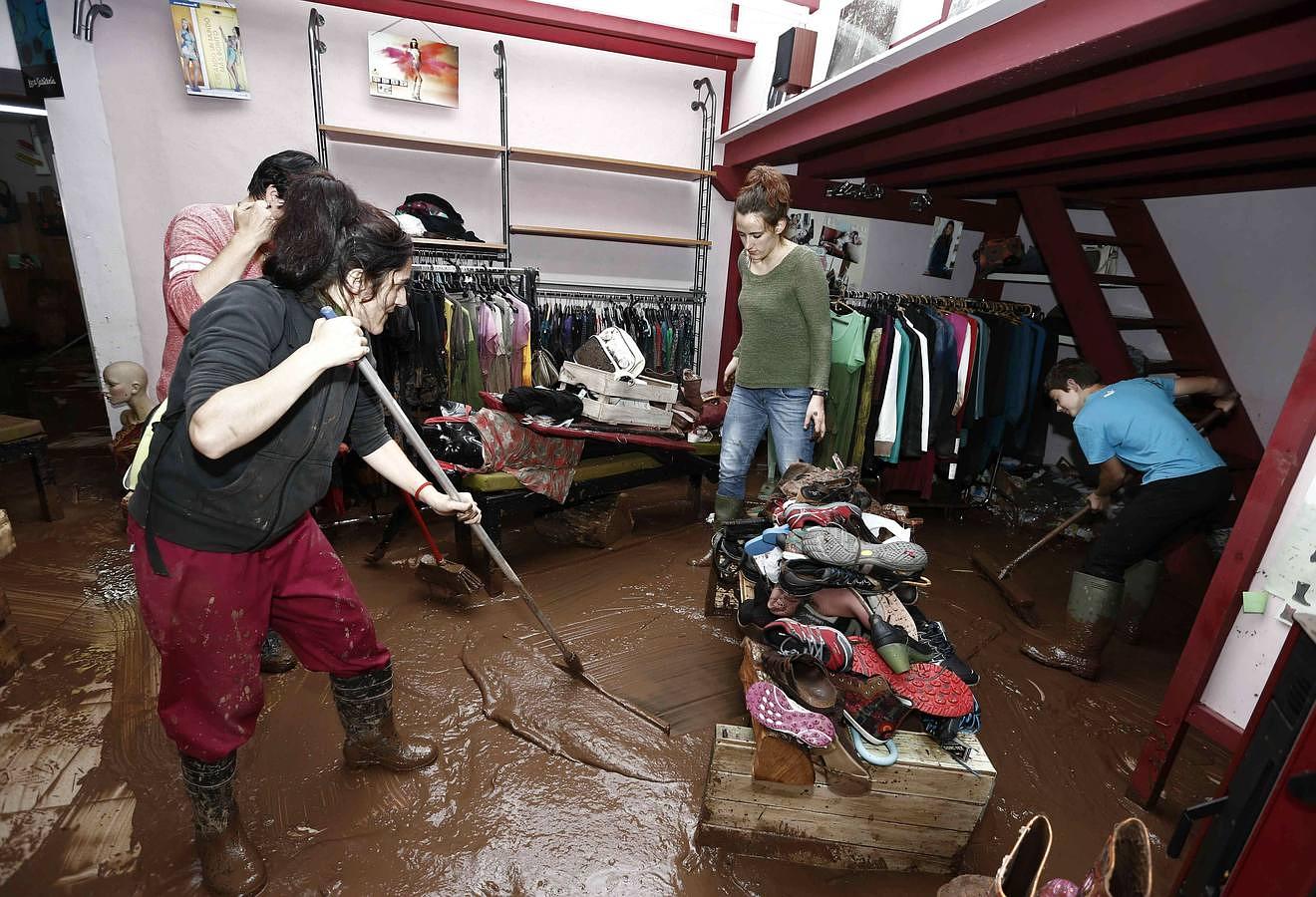 Inundación en la localidad navarra de Elizondo