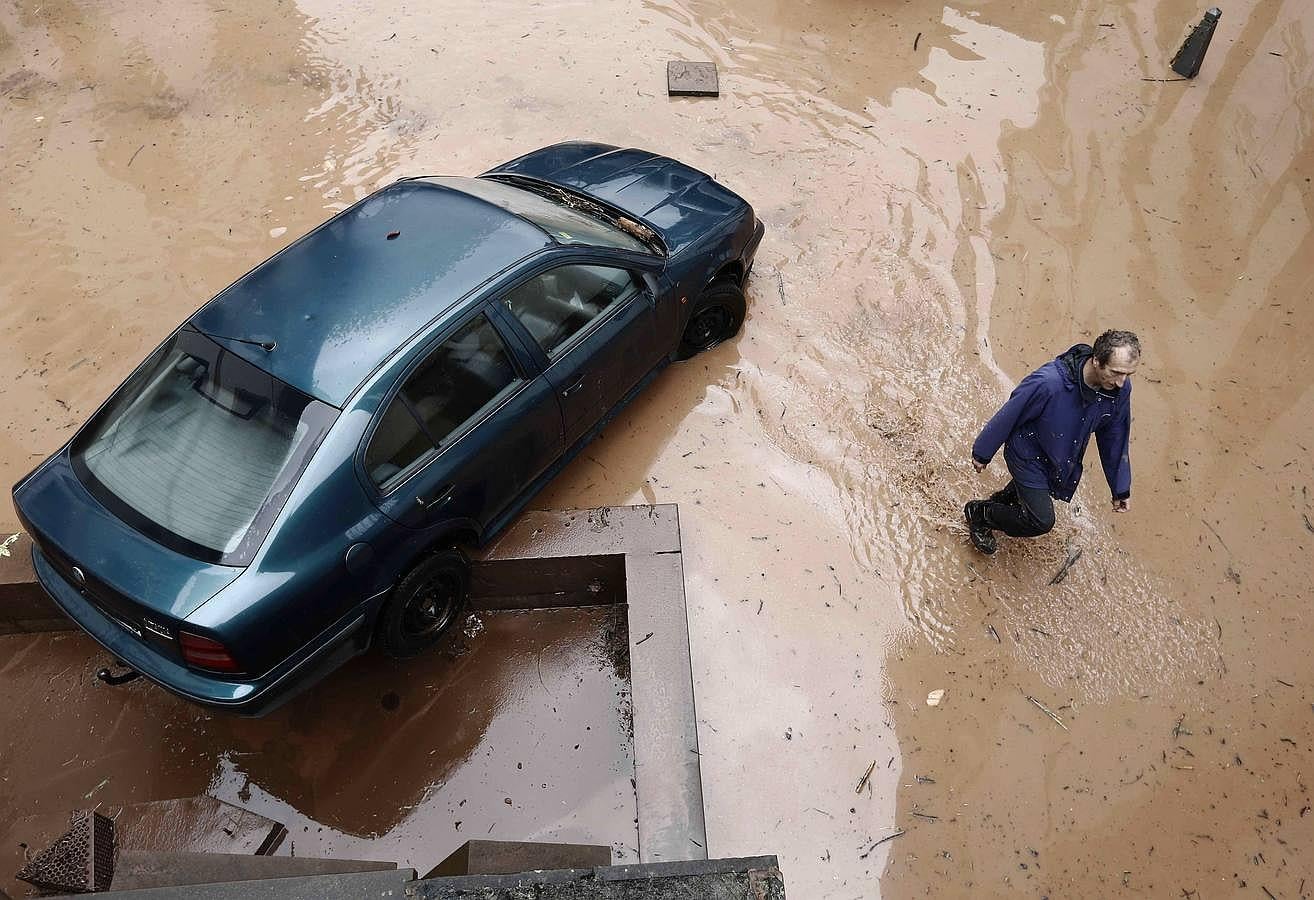 Inundación en la localidad navarra de Elizondo