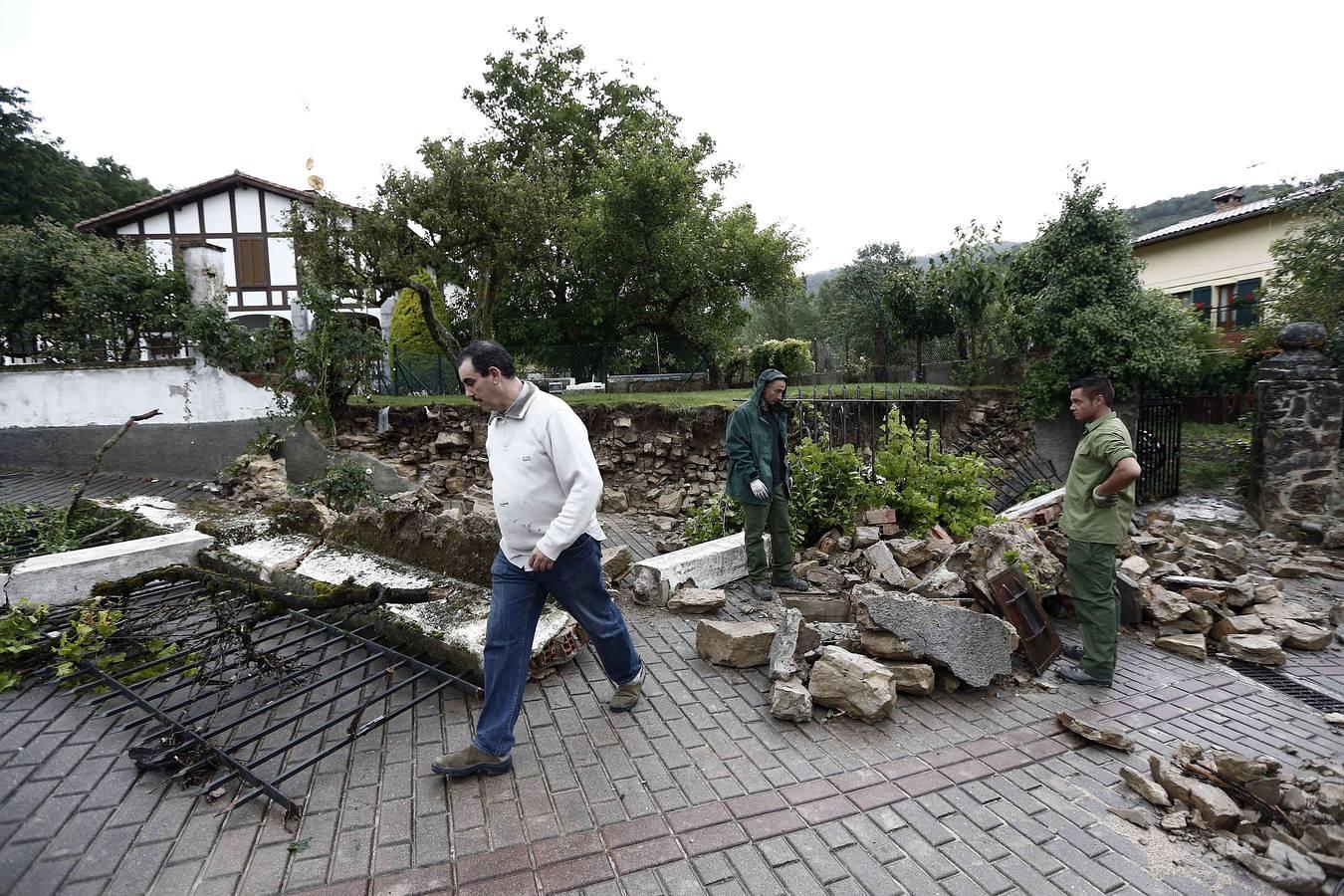 Inundación en la localidad navarra de Elizondo