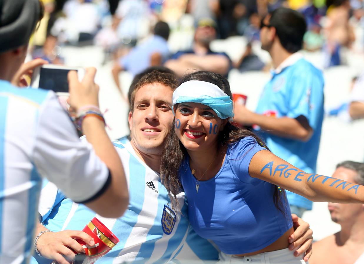 La afición argentina supera a las brasileras en la Copa del Mundo 2014