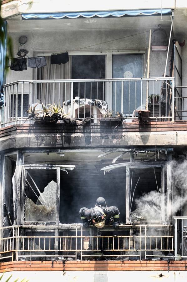 Incendio en un apartamento en San Juan