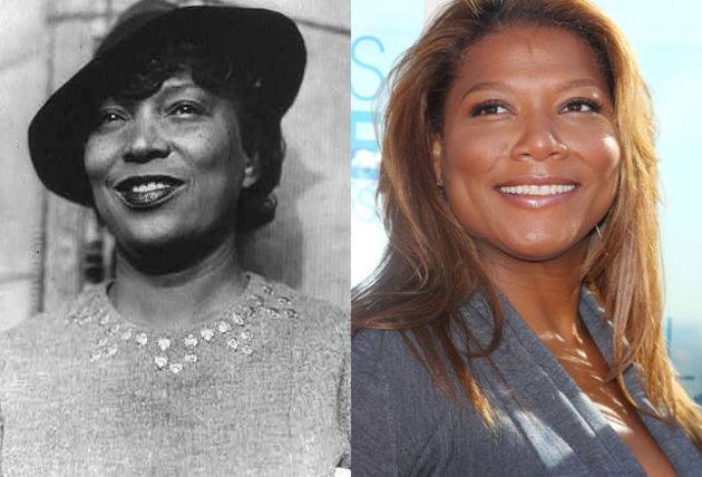 Queen Latifah y la antropóloga y escritora norteamericana Zora Neale Hurston.