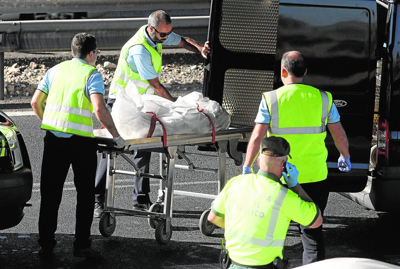 Violento accidente con ocho fallecidos en la A-7 en Alicante