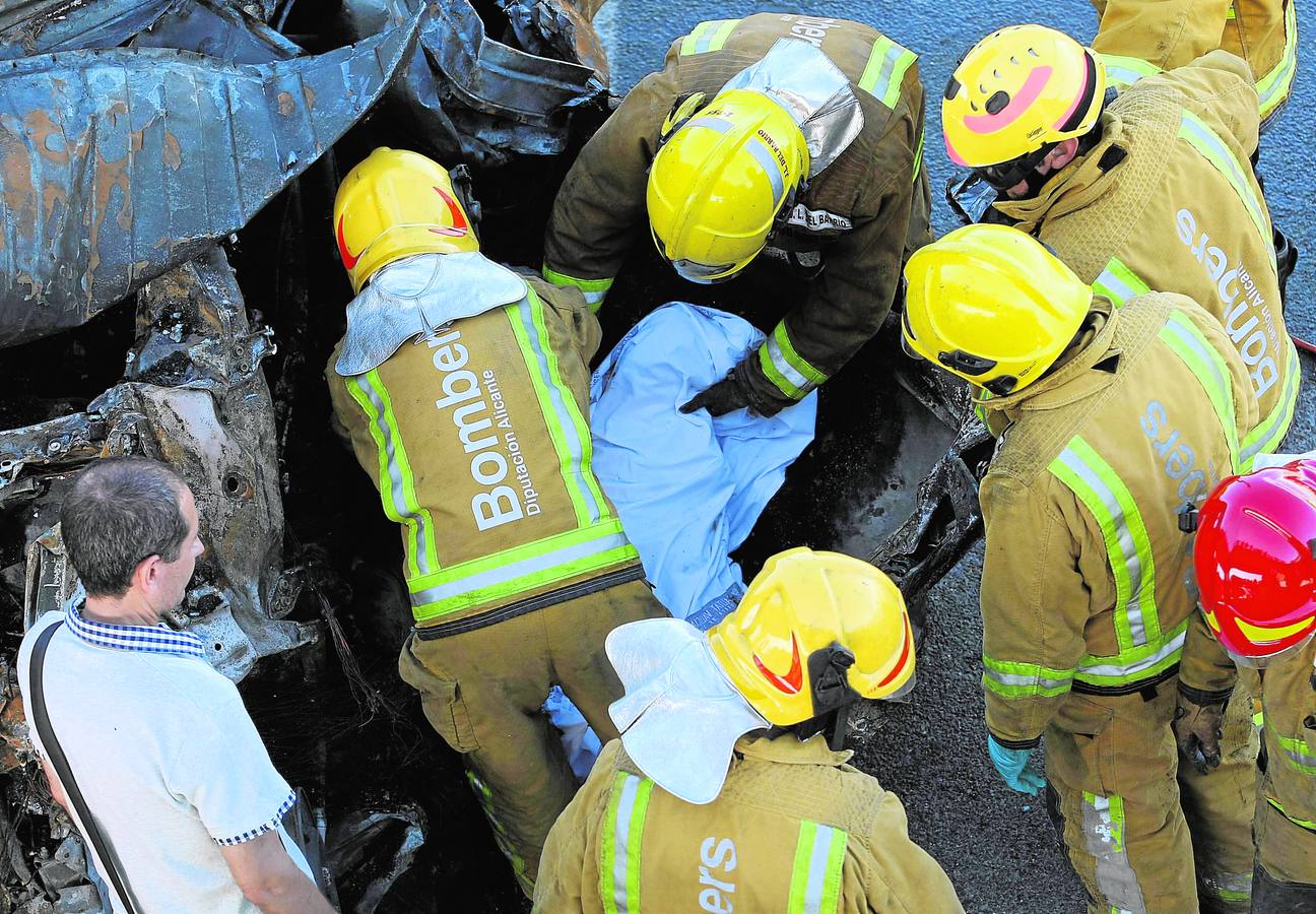 Violento accidente con ocho fallecidos en la A-7 en Alicante