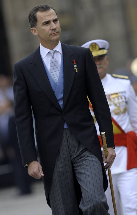 Los Reyes, en Santiago. Los reyes Felipe y Letizia asisten a la tradicional ceremonia de la ofrenda al Apóstol en Santiago de Compostela.