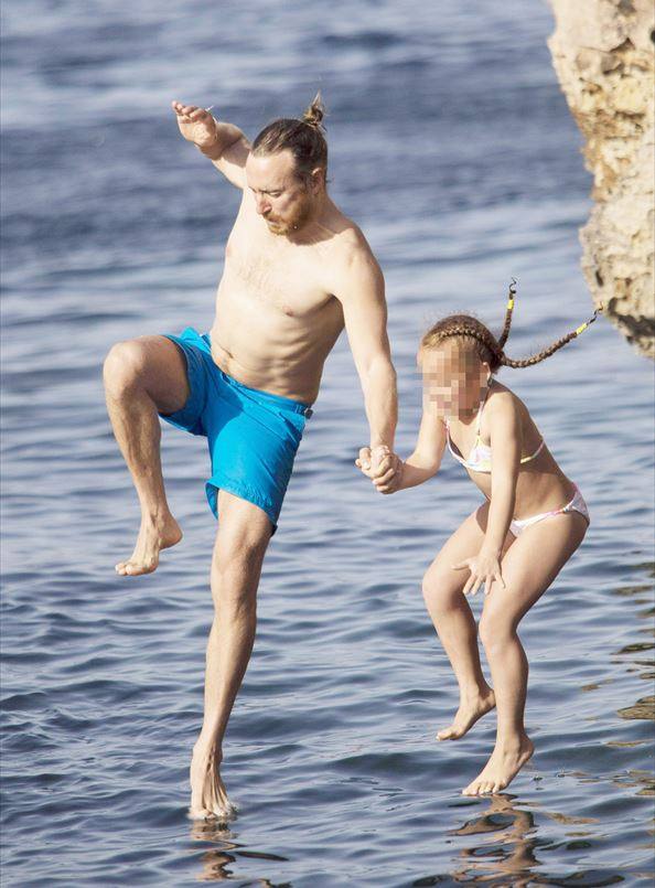 David Guetta disfruta con hijos