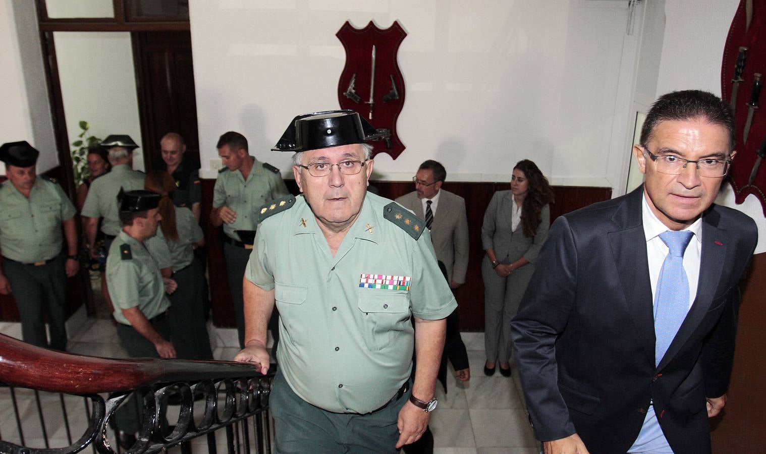 Serafín Castellano visita la Comandancia de la Guardia Civil