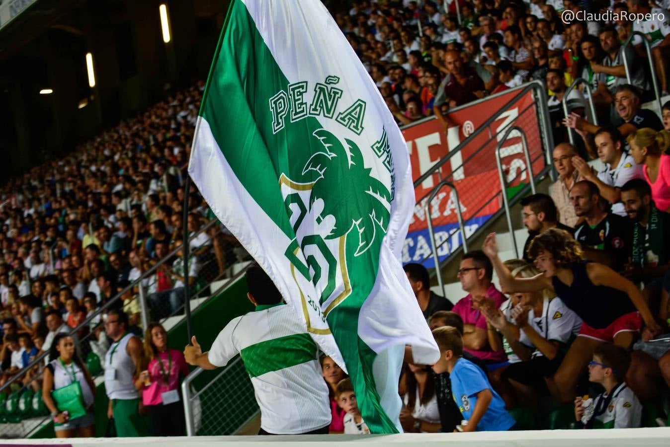 Los aficionados del Elche CF disfrutan del partido