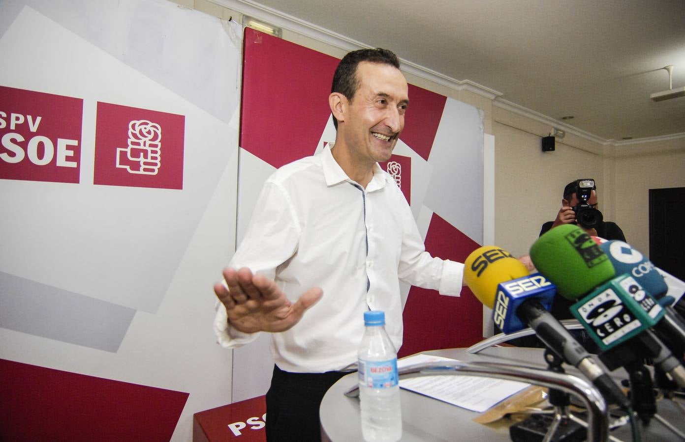 Carlos González, como candidato a las primarias del PSOE en Elche