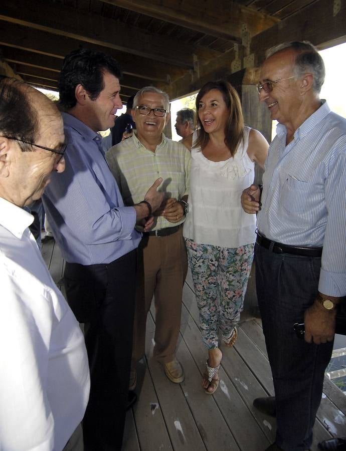 Reunión de los regantes con Císcar en el Parque Natural de El Hondo