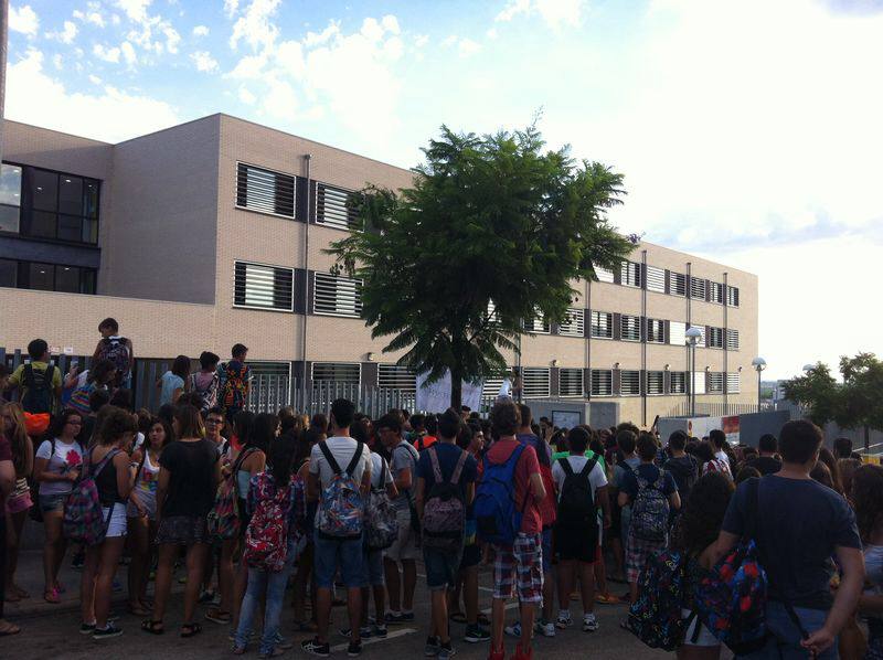 Protesta en Pego. 