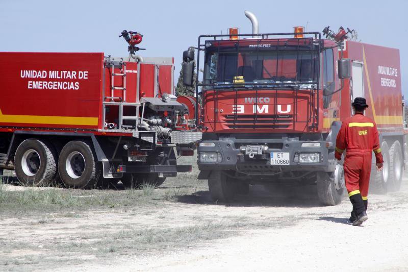 El rastro que ha dejado el incendio en el Montgó