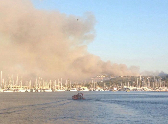 El rastro que ha dejado el incendio en el Montgó