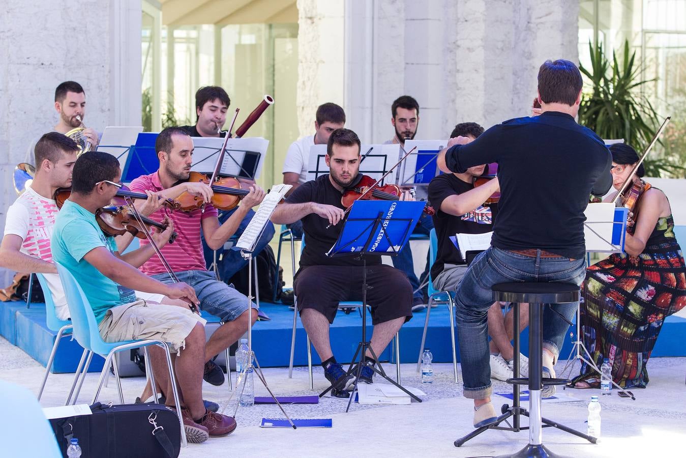 Ensayo de la orquesta de la Casa del Mediterráneo