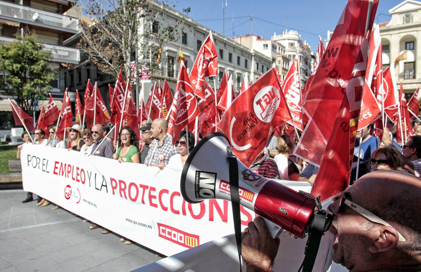 Concentración con motivo de la Jornada Mundial por el Trabajo con Derechos