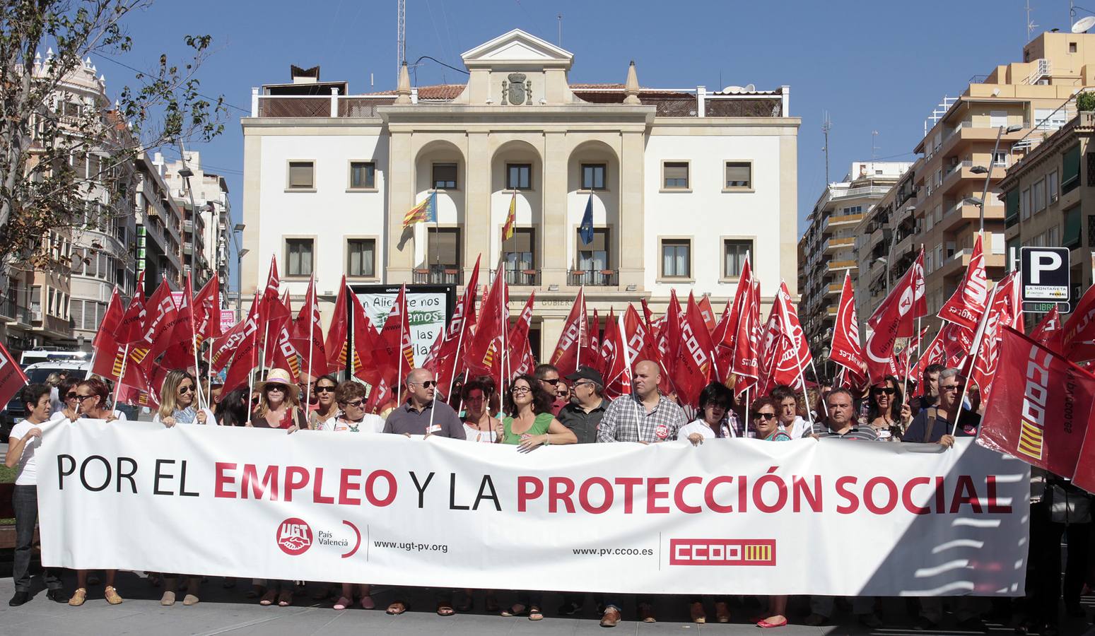 Concentración con motivo de la Jornada Mundial por el Trabajo con Derechos