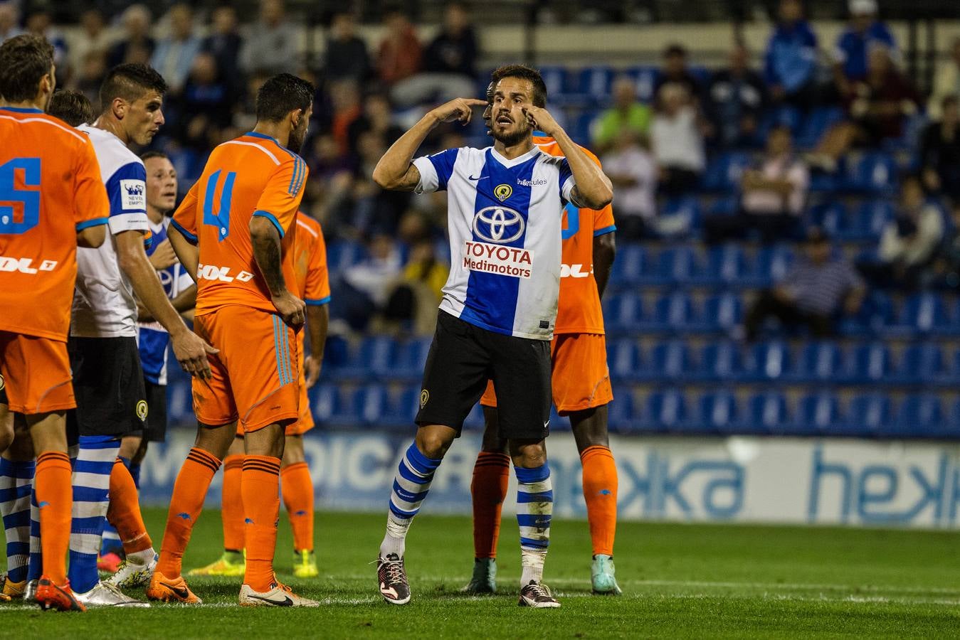 El Hércules pierde ante el Mestalla