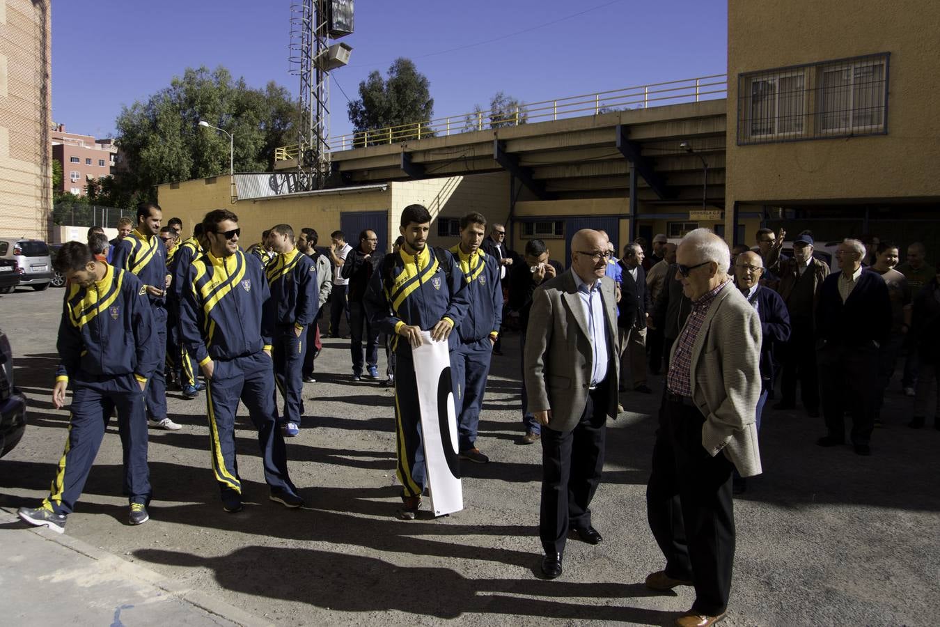 Concentración de los jugadores del Orihuela CF