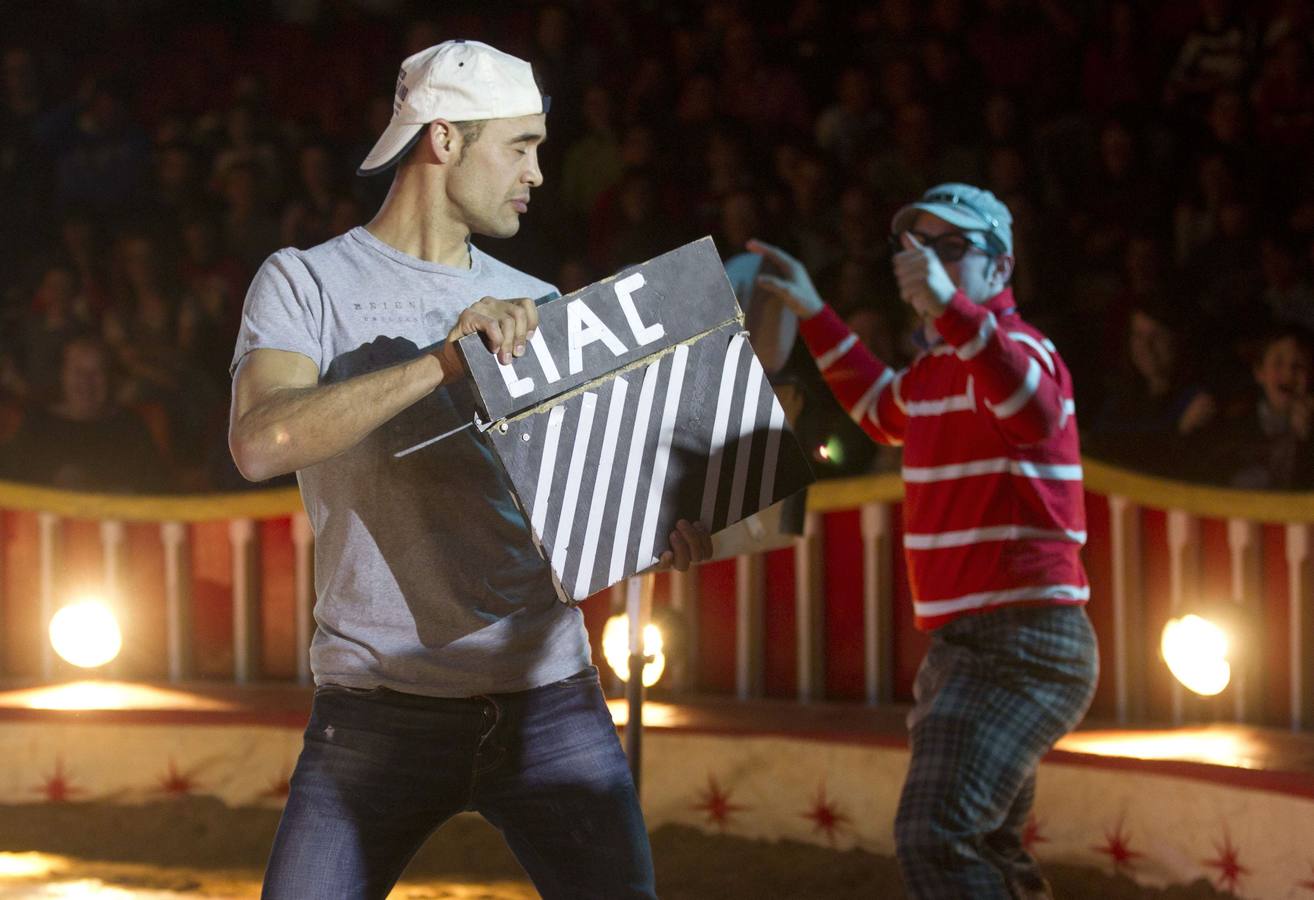 Circo Wonderland. El jugador del Levante Juanfran garcía, en el circo Wonderland, las pasadas navidades.