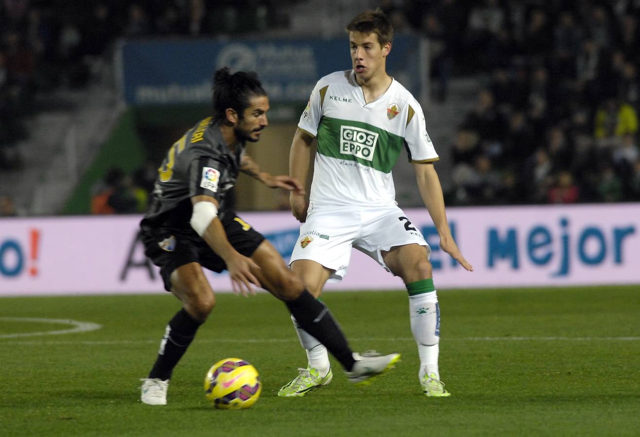 Partido Elche contra el Málaga