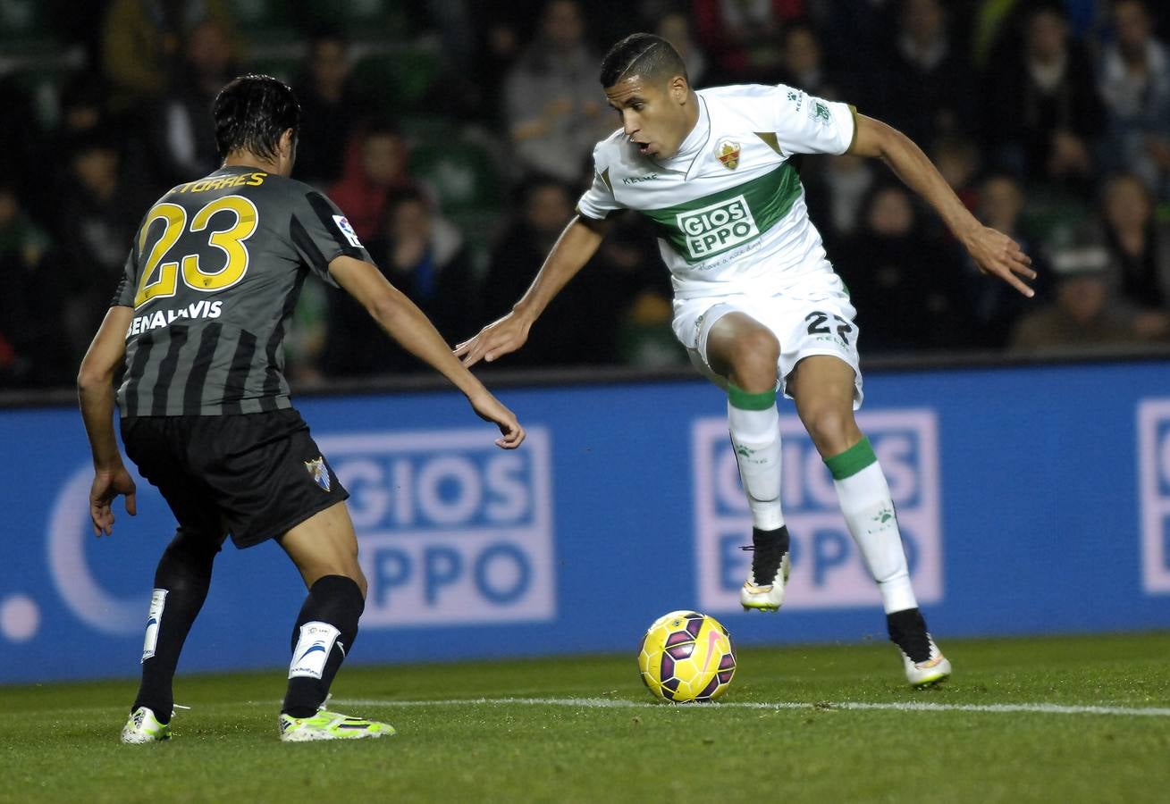 Partido Elche contra el Málaga