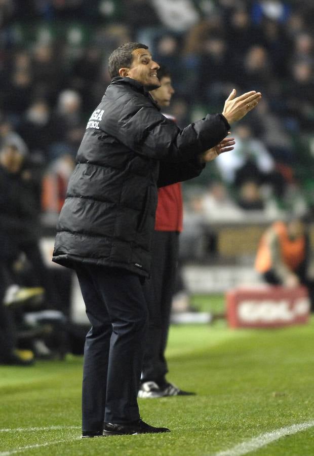 Partido Elche contra el Málaga