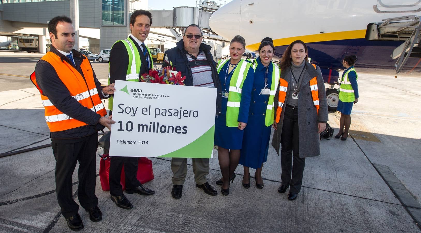 El Aeropuerto Alicante-Elche recibe al pasajero 10 millones