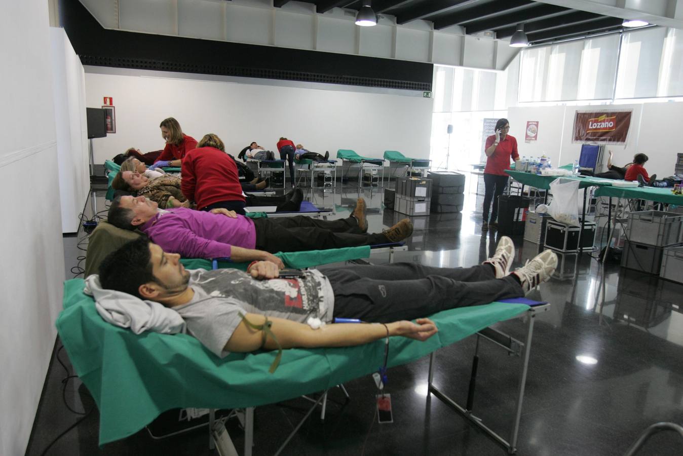 Maratón de donación de sangre en el Centro de Congresos