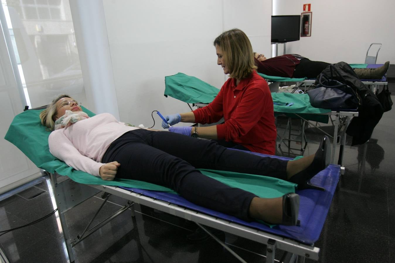 Maratón de donación de sangre en el Centro de Congresos