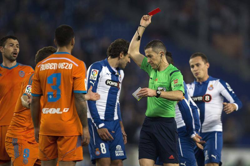 Partido de octavos de final de la Copa del Rey entre Espanyol y Valencia