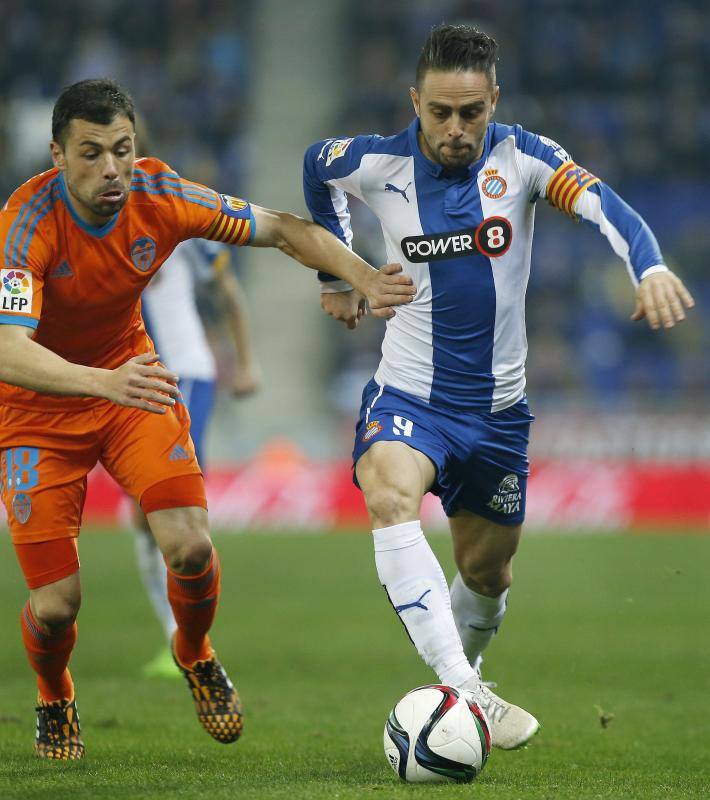 Partido de octavos de final de la Copa del Rey entre Espanyol y Valencia