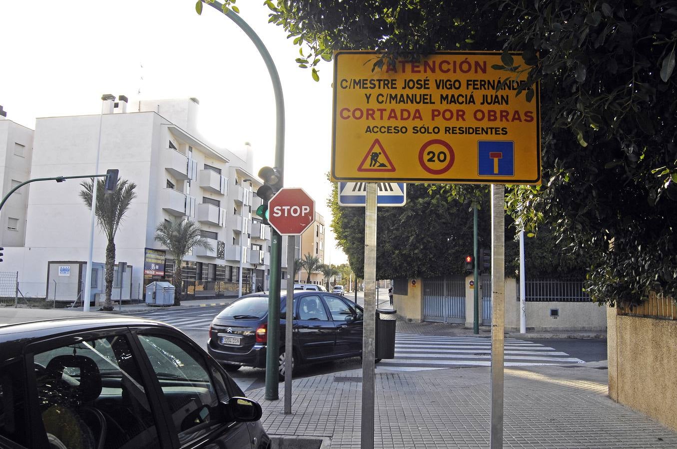 Obras en el recolector del barrio San Antón