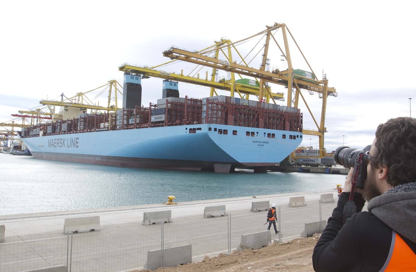 El mayor barco que ha atracado en el Puerto de Valencia