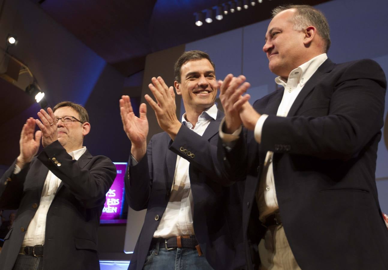 Pedro Sánchez da un mitin en Valencia