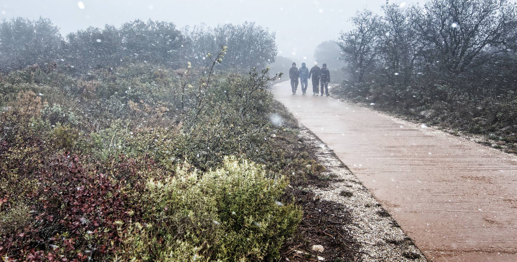 La ola de frío tiñe de blanco la provincia