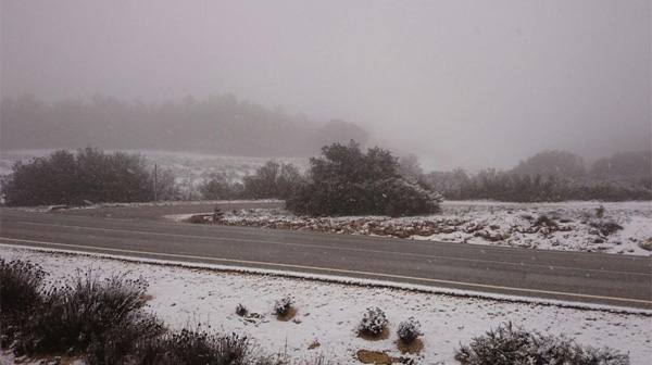 Nieva en la Comunitat