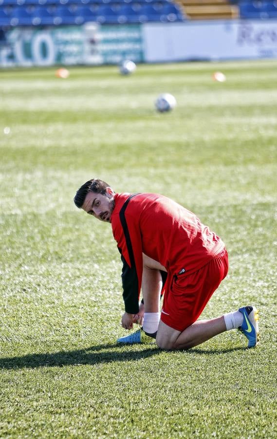 Primer entrenamiento de Herrero con el Hércules