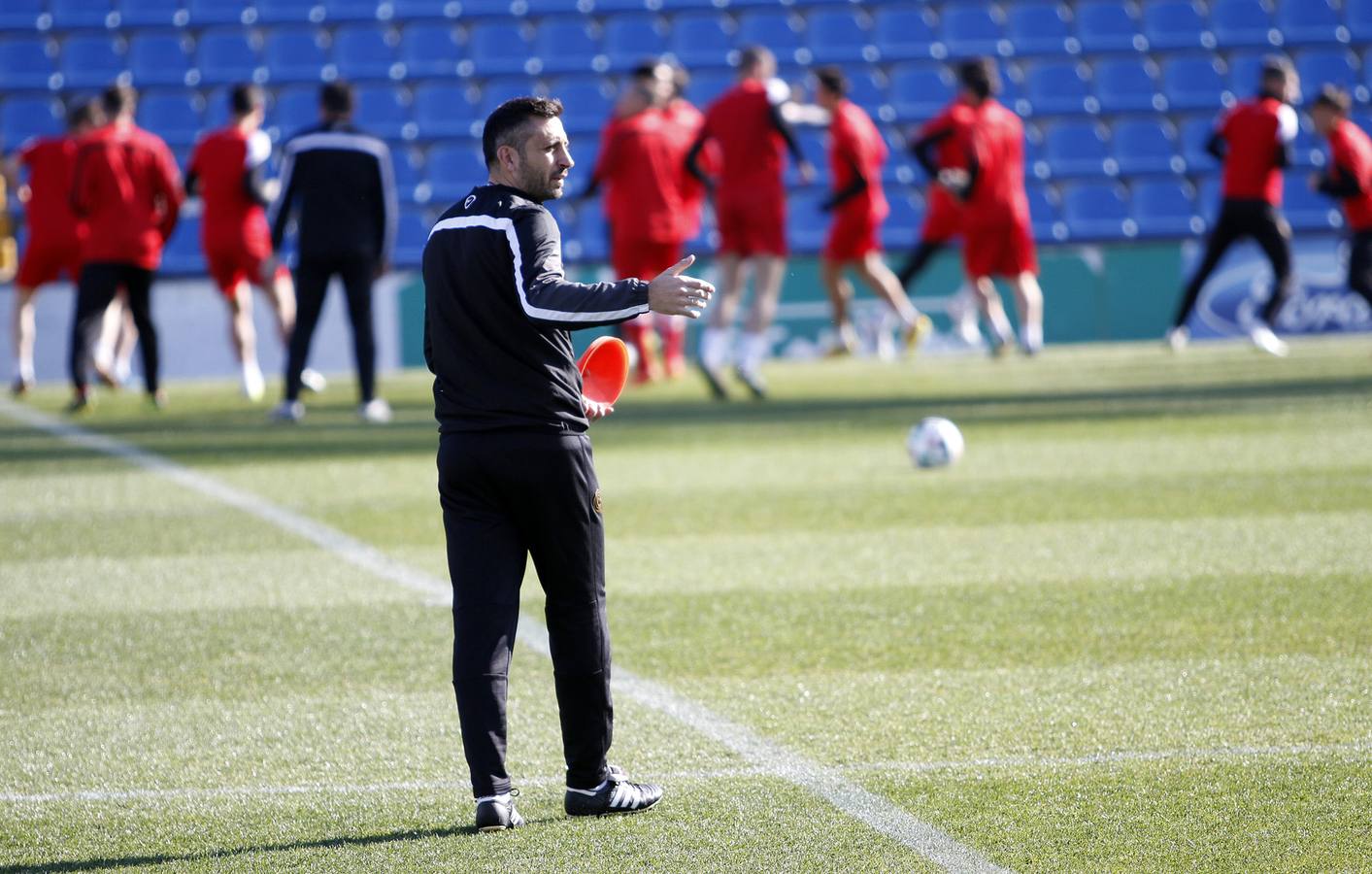 Primer entrenamiento de Herrero con el Hércules