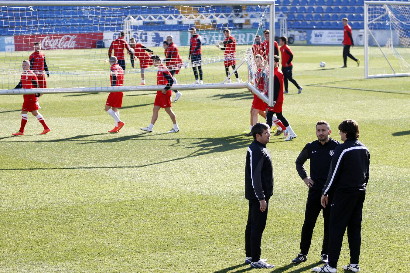 Primer entrenamiento de Herrero con el Hércules