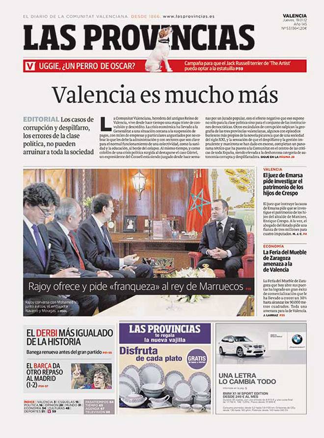 LAS PROVINCIAS: 150 años en portadas